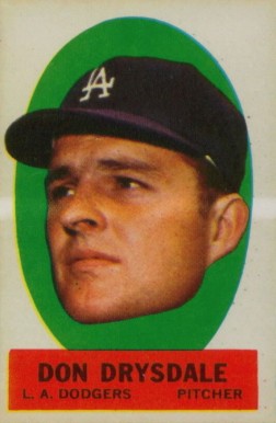1963 Topps Peel-Offs Don Drysdale # Baseball Card