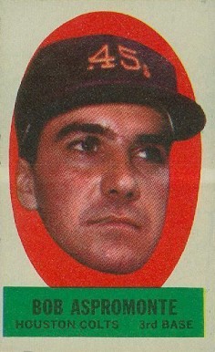 1963 Topps Peel-Offs Bob Aspromonte # Baseball Card