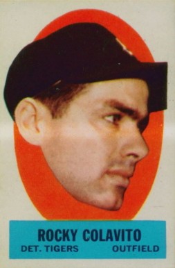 1963 Topps Peel-Offs Rocky Colavito # Baseball Card