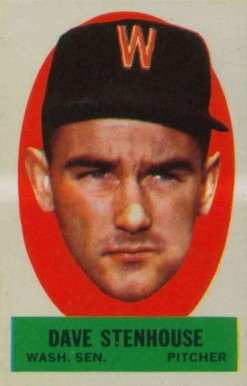 1963 Topps Peel-Offs Dave Stenhouse # Baseball Card