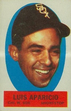 1963 Topps Peel-Offs Luis Aparicio # Baseball Card