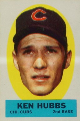 1963 Topps Peel-Offs Ken Hubbs # Baseball Card