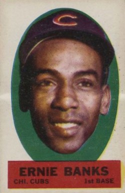 1963 Topps Peel-Offs Ernie Banks # Baseball Card