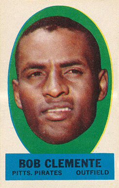 1963 Topps Peel-Offs Roberto Clemente # Baseball Card