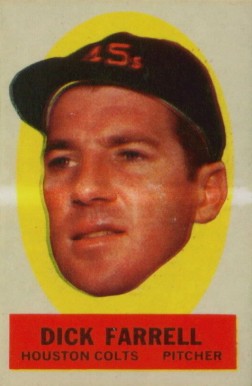 1963 Topps Peel-Offs Dick Farrell # Baseball Card