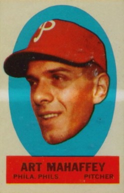 1963 Topps Peel-Offs Art Mahaffey # Baseball Card