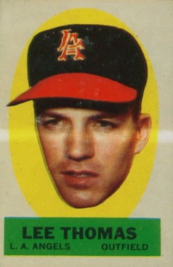 1963 Topps Peel-Offs Lee Thomas # Baseball Card
