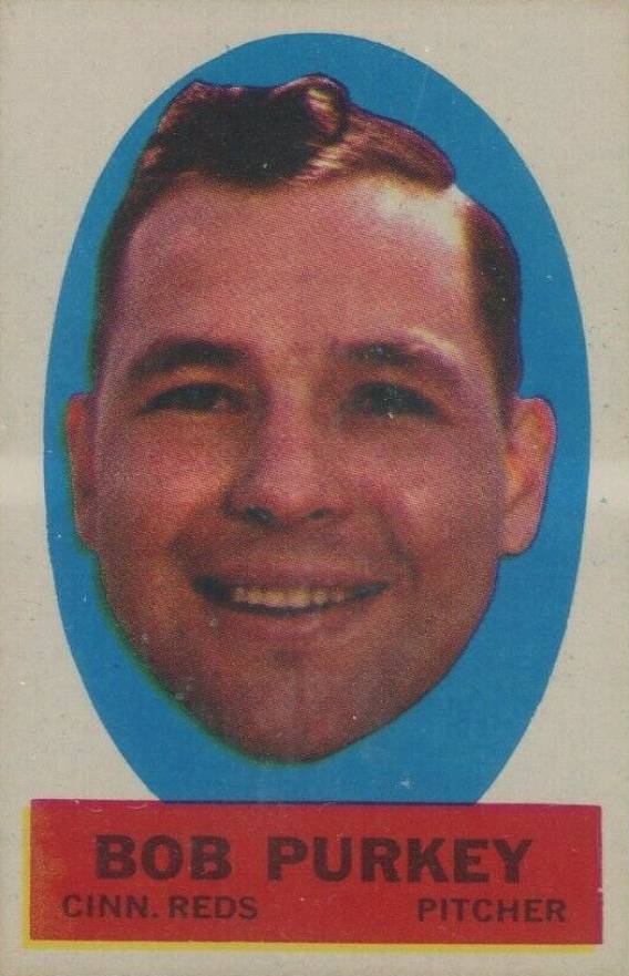 1963 Topps Peel-Offs Bob Purkey # Baseball Card