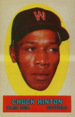 1963 Topps Peel-Offs Chuck Hinton # Baseball Card