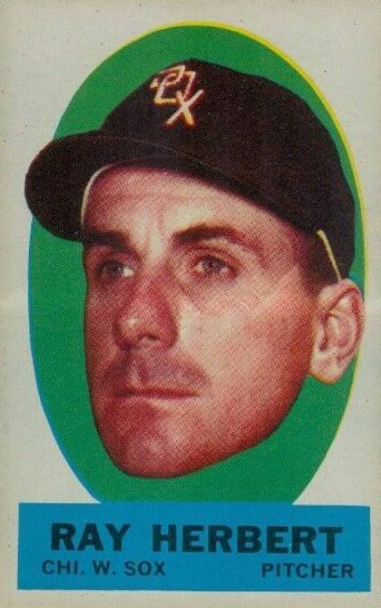 1963 Topps Peel-Offs Ray Herbert # Baseball Card