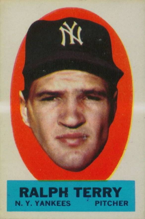 1963 Topps Peel-Offs Ralph Terry # Baseball Card