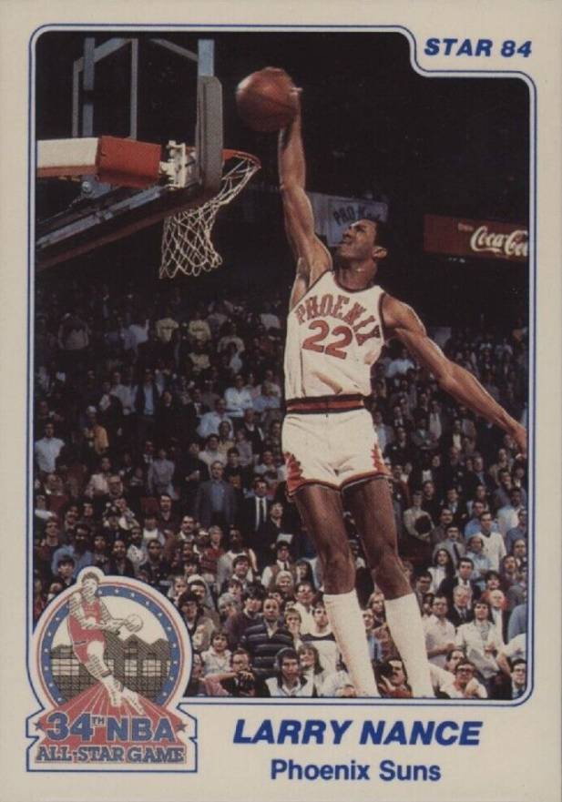 1984 Star Slam Dunk Larry Nance #7 Basketball Card