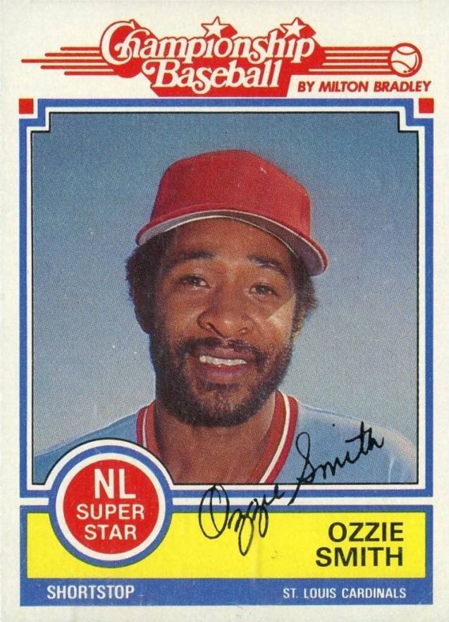 1984 Milton Bradley Ozzie Smith # Baseball Card