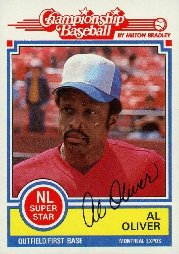 1984 Milton Bradley Al Oliver # Baseball Card