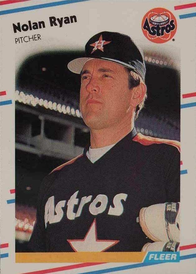 1988 Fleer Glossy Nolan Ryan #455 Baseball Card
