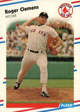 1988 Fleer Glossy Roger Clemens #349 Baseball Card