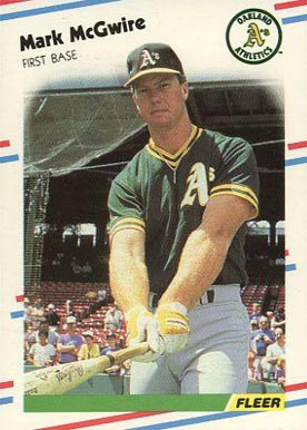 1988 Fleer Glossy Mark McGwire #286 Baseball Card