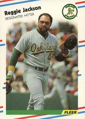 1988 Fleer Glossy Reggie Jackson #283 Baseball Card