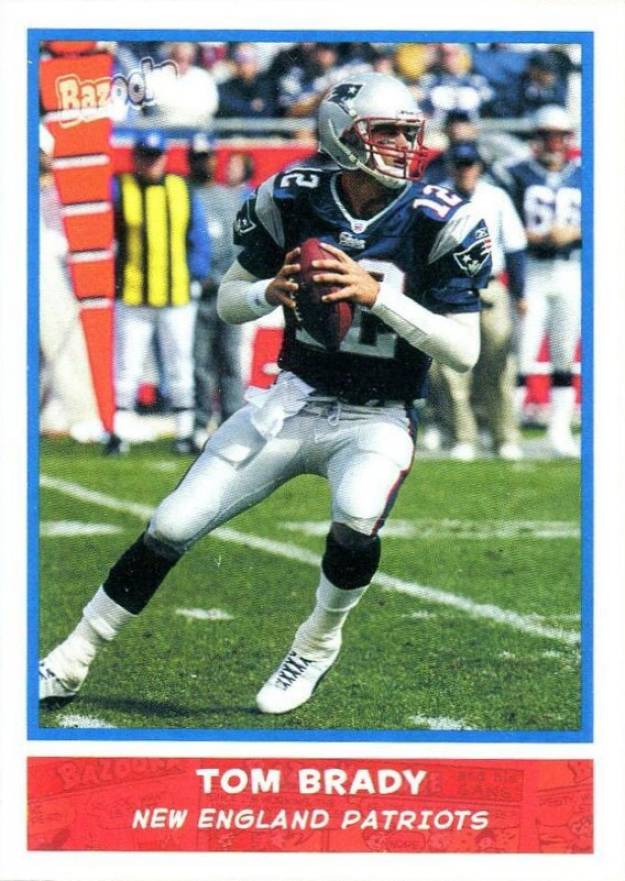 2004 Bazooka Mini Tom Brady #150 Football Card