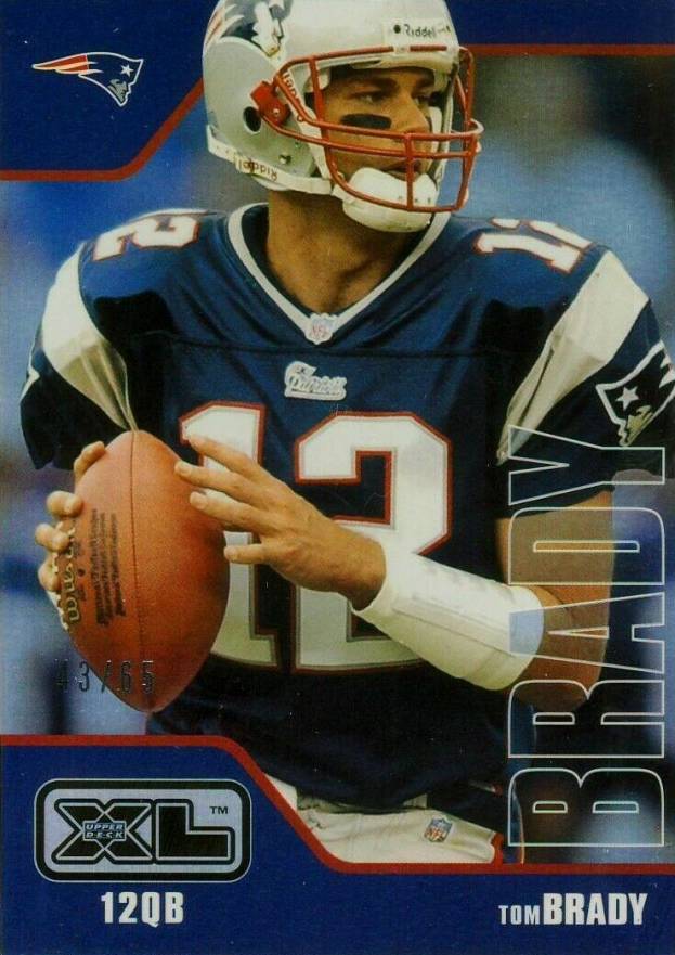 2002 Upper Deck XL Holofoil Tom Brady #276 Football Card
