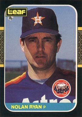 1987 Leaf Nolan Ryan #257 Baseball Card