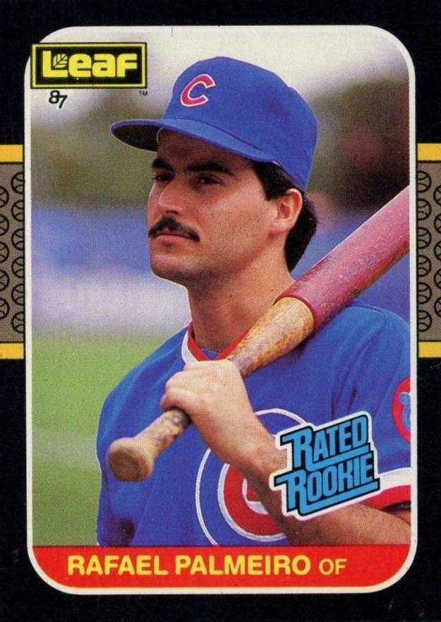 1987 Leaf Rafael Palmeiro #43 Baseball Card