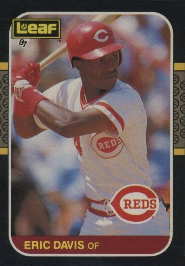 1987 Leaf Eric Davis #179 Baseball Card