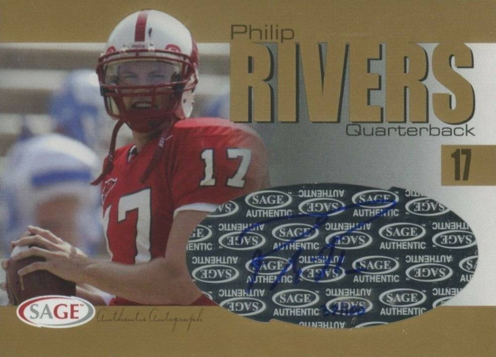 2004 SA-GE Autographs Philip Rivers #A32 Football Card