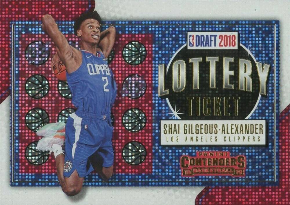 2018 Panini Contenders Lottery Ticket Shai Gilgeous-Alexander #11 Basketball Card
