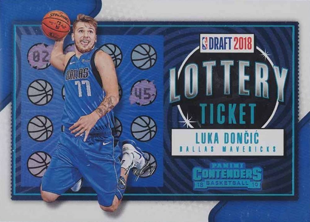 2018 Panini Contenders Lottery Ticket Luka Doncic #3 Basketball Card