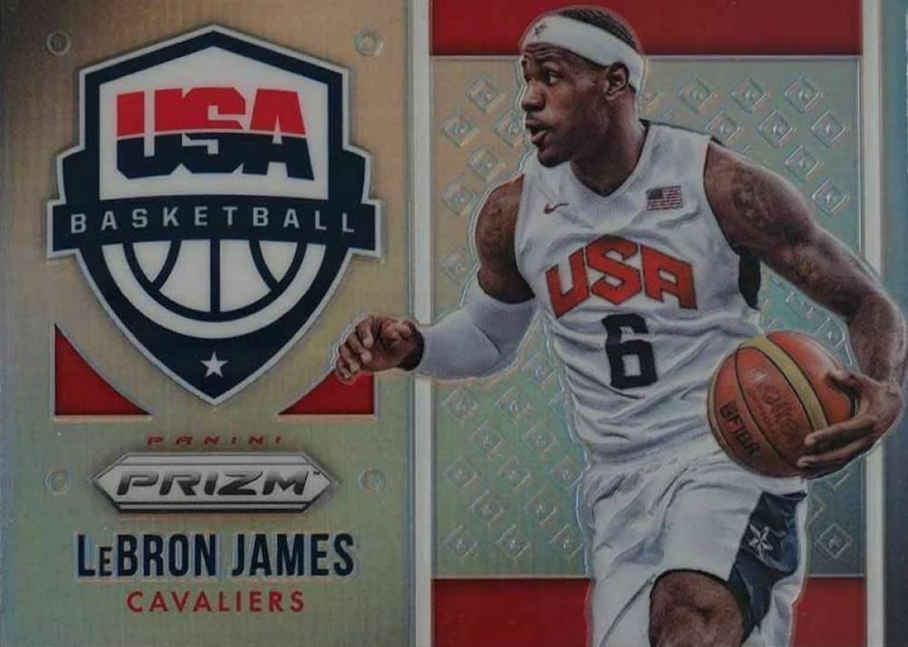 2015 Panini Prizm USA Basketball LeBron James #19 Basketball Card