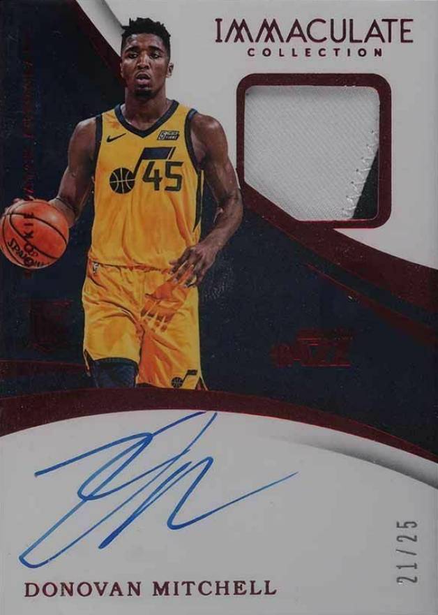 2017 Panini Immaculate Collection Donovan Mitchell #102 Basketball Card