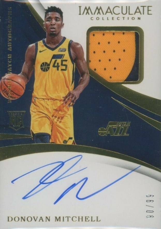 2017 Panini Immaculate Collection Donovan Mitchell #102 Basketball Card