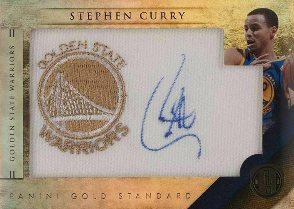 2010 Panini Gold Standard Gold Team Logos Autograph Stephen Curry #43 Basketball Card