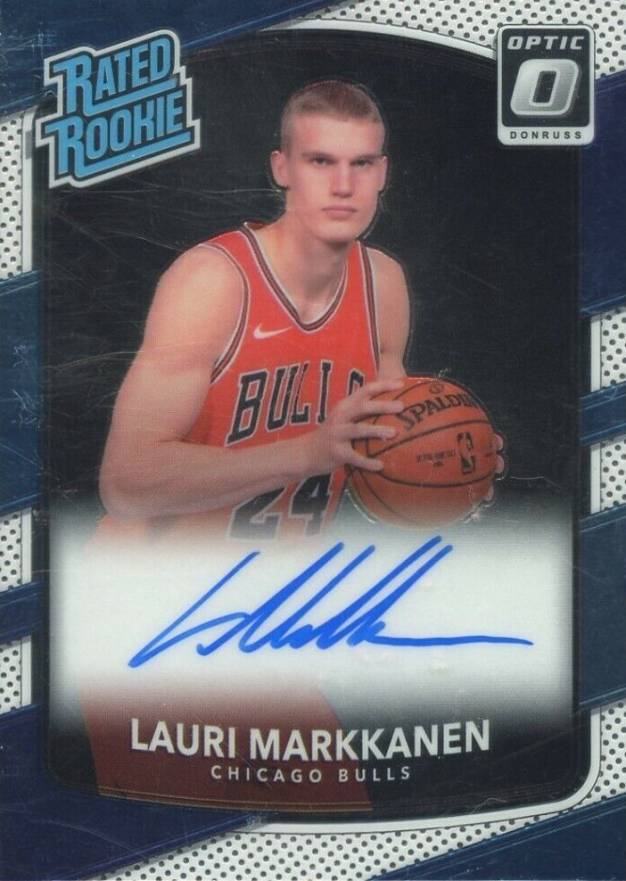 Lauri Markkanen Chicago Bulls Autographed White Fastbreak Jersey