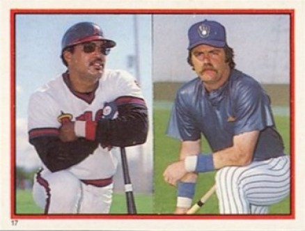 1983 Topps Stickers Jackson/Thomas #17 Baseball Card