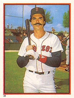 1983 Topps Stickers Dwight Evans #38 Baseball Card