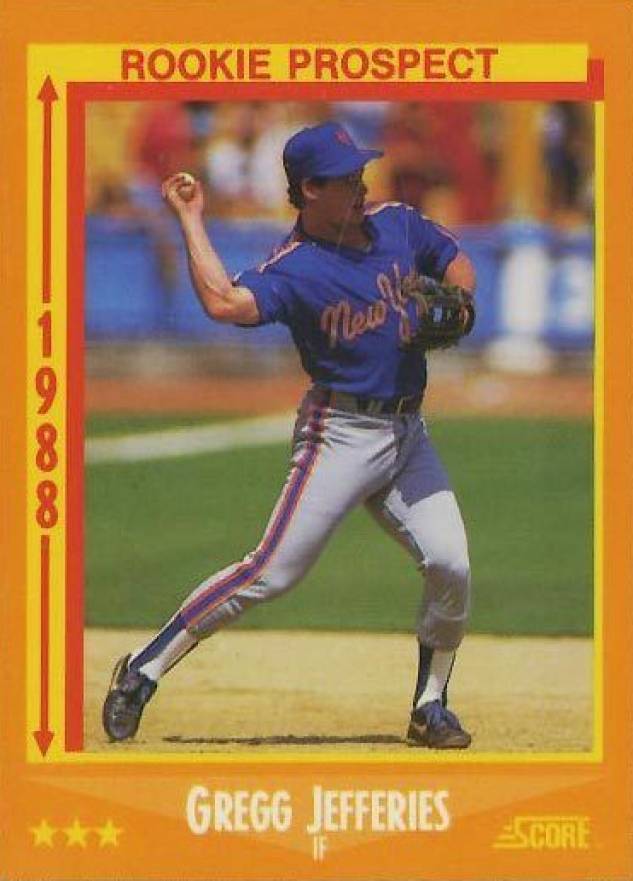 1988 Score Glossy Gregg Jefferies #645 Baseball Card