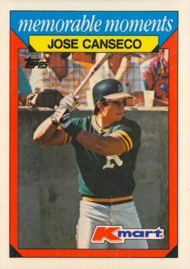 1988 K-Mart Jose Canseco #4 Baseball Card