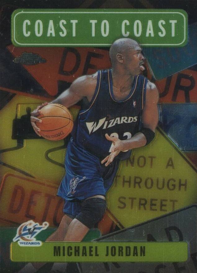 2002 Topps Chrome Coast to Coast Michael Jordan #CC8 Basketball Card
