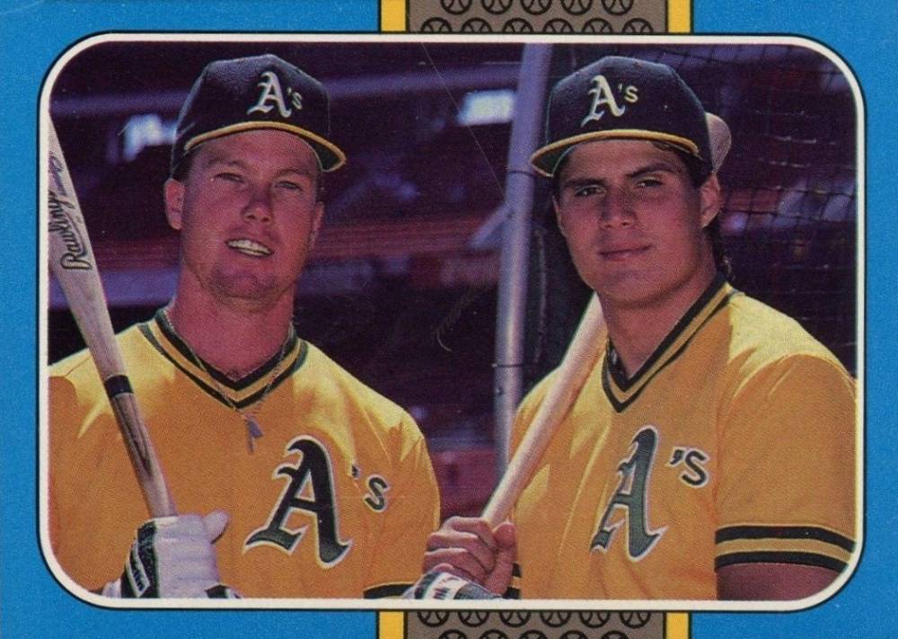 1987 Donruss Highlights McGwire/Canseco #40 Baseball Card