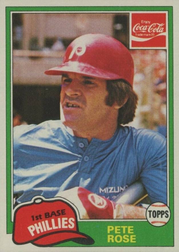 1981 Coca-Cola Pete Rose #8 Baseball Card