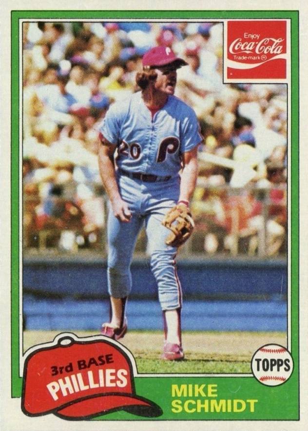 1981 Coca-Cola Mike Schmidt #9 Baseball Card