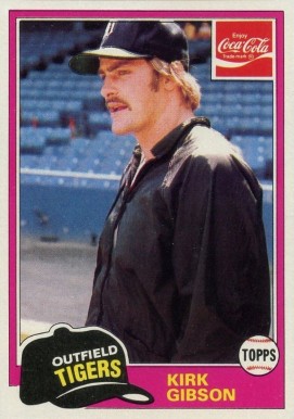 1981 Coca-Cola Kirk Gibson #11 Baseball Card