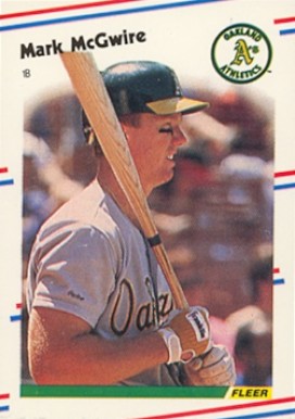 1988 Fleer Mini Mark McGwire #46 Baseball Card