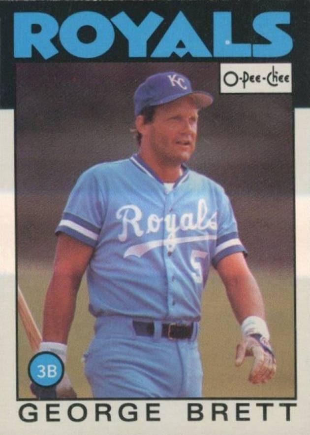 1986 O-Pee-Chee George Brett #300 Baseball Card