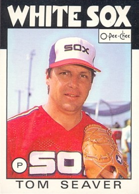 1986 O-Pee-Chee Tom Seaver #390 Baseball Card