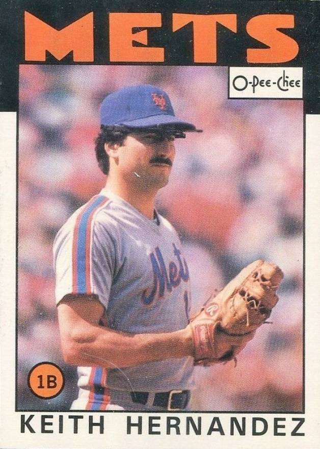 1986 O-Pee-Chee Keith Hernandez #252 Baseball Card