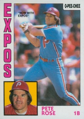1984 O-Pee-Chee Pete Rose #300 Baseball Card