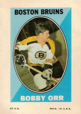 1970 Topps/OPC Sticker Stamps Bobby Orr # Hockey Card